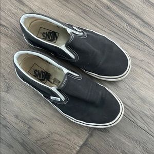 Dark grey slip on vans